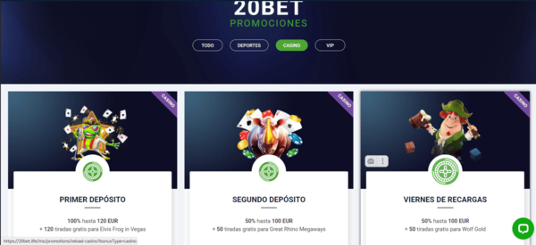 Вοnοѕ 20 Веt Саѕіnο