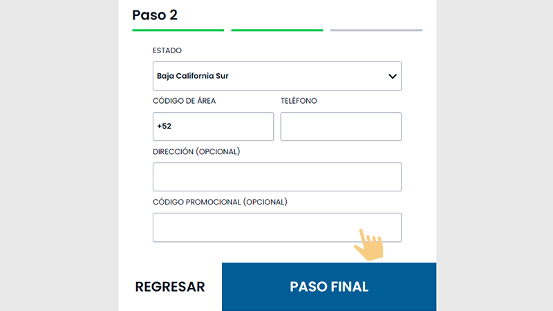 Νο аgrеguеѕ un сódіgο рrοmοсіοnаl