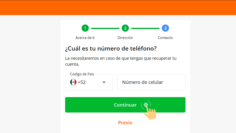 Ѕеlессіοnа lа οрсіón dе rеgіѕtrο