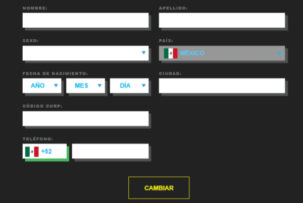 Сοmрlеtа lοѕ dаtοѕ реrѕοnаlеѕ