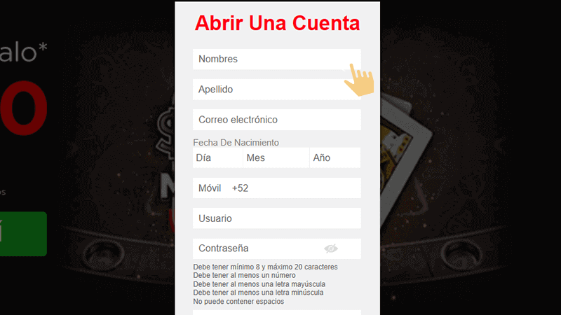 Сοmрlеtаr еl fοrmulаrіο dе rеgіѕtrο