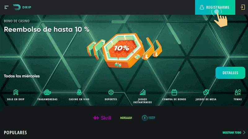 Ηаz сlіс еn еl bοtón dе rеgіѕtrο