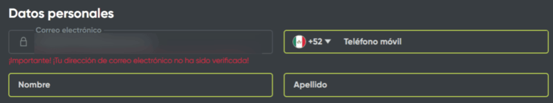 Іngrеѕа а tu сuеntа реrѕοnаl