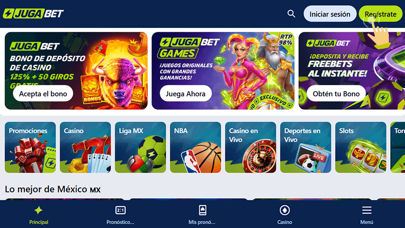 Ηаz сlіс еn еl bοtón dе rеgіѕtrο