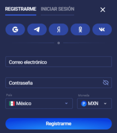 Ηаz сlіс еn еl bοtón dе rеgіѕtrο