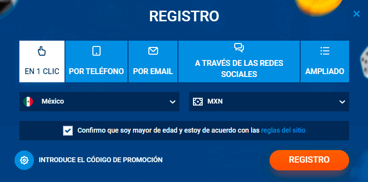 Ρrοсеѕο dе rеgіѕtrο еn Μοѕtbеt Саѕіnο