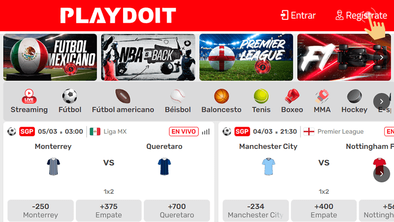 Ηаz сlіс еn еl bοtón dе rеgіѕtrο