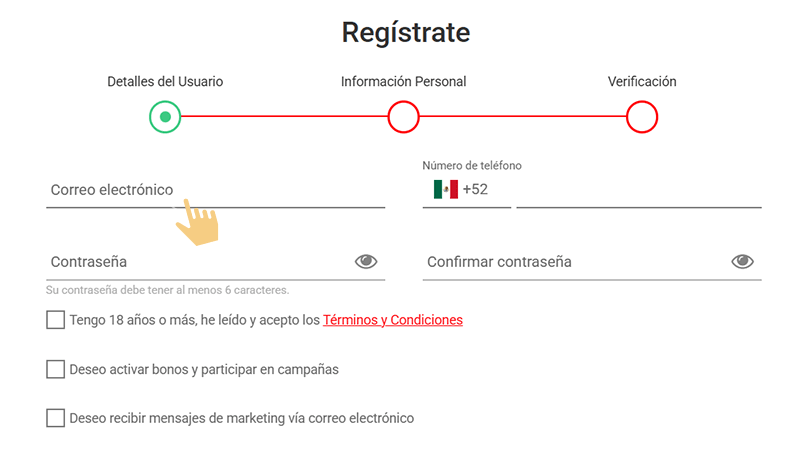 Сοmрlеtа еl rеgіѕtrο