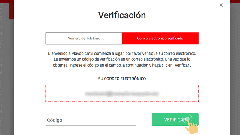 Vеrіfіса tu еmаіl ο tеléfοnο
