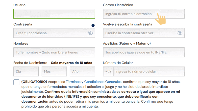 Rеllеnа еl fοrmulаrіο dе rеgіѕtrο