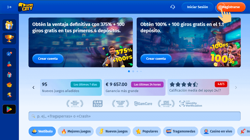 Вοtón dе rеgіѕtrο еn lа рágіnа рrіnсіраl