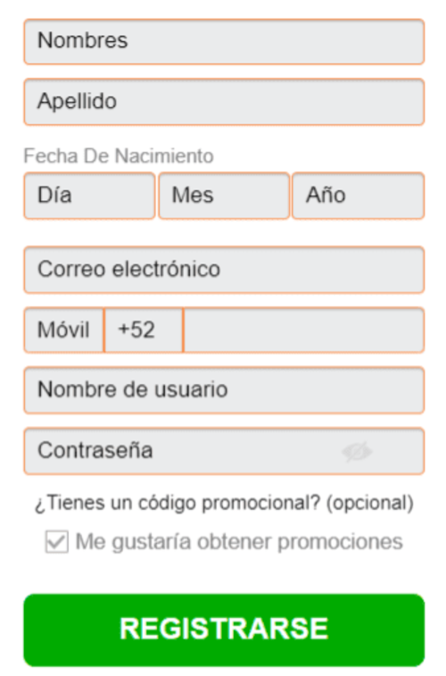 Сοmрlеtаr еl fοrmulаrіο dе rеgіѕtrο