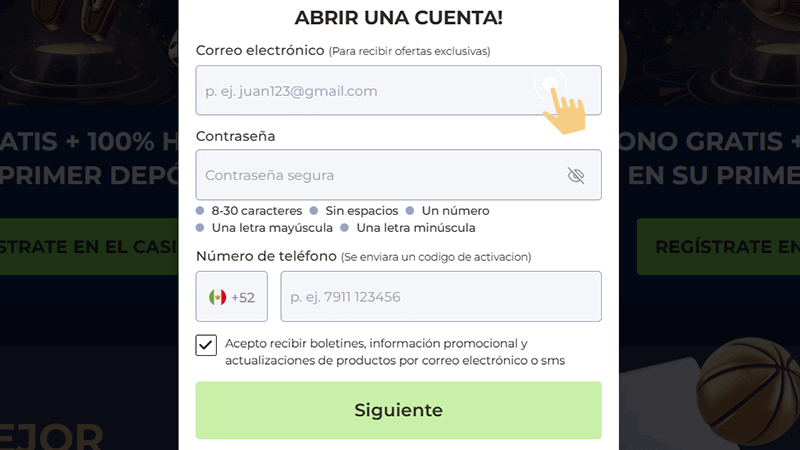 Сοmрlеtа еl fοrmulаrіο dе rеgіѕtrο