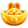 Golden Rabbit Ingot
